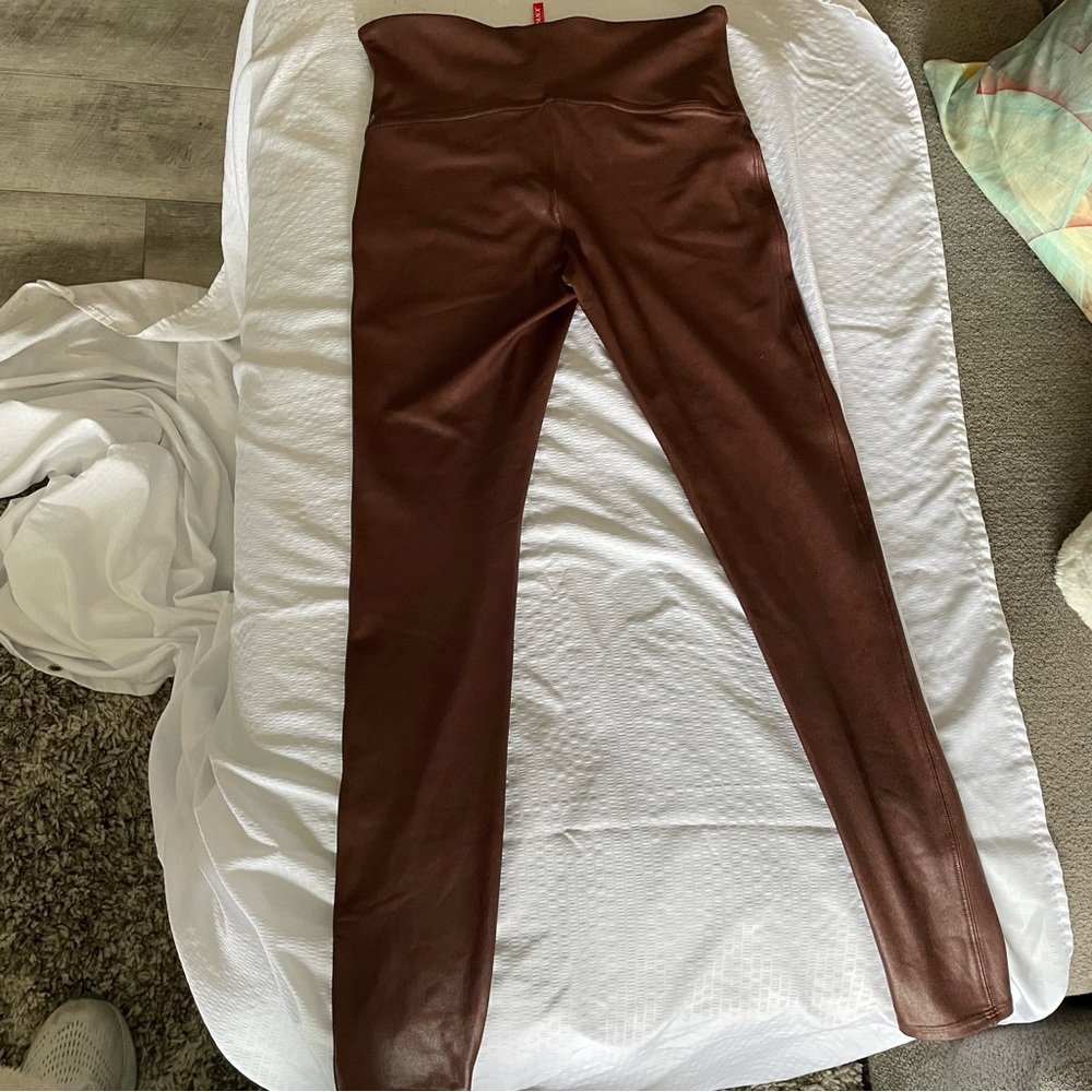 Faux Leather Spanx leggings
